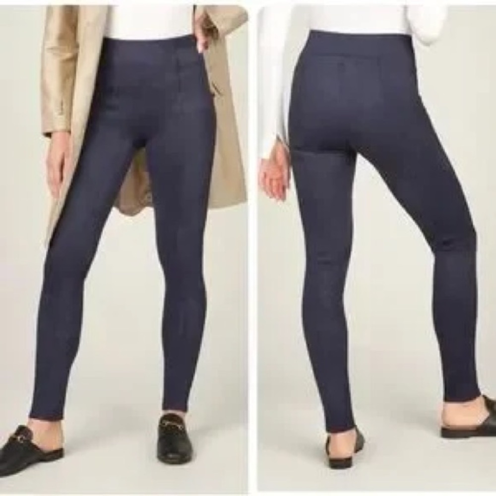 SPANX Navy Faux Suede Leggings for Women